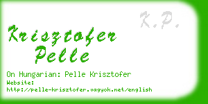 krisztofer pelle business card